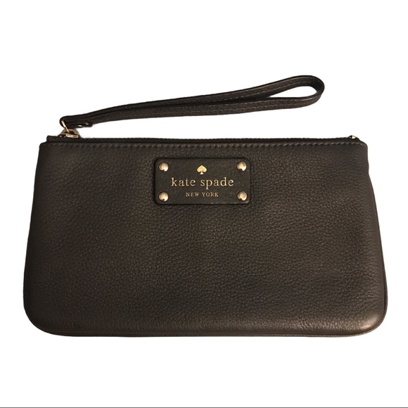 kate spade Handbags - Kate Spade Berkshire Road Chrissy Wristlet Black Coated Leather